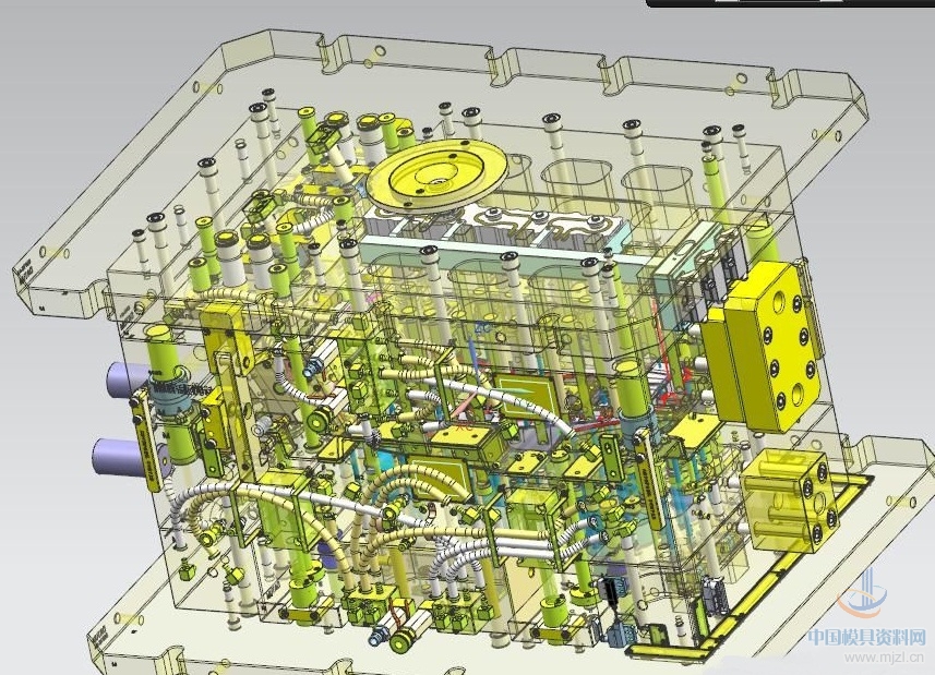 汽车副仪表板模具图全3D/参考案例