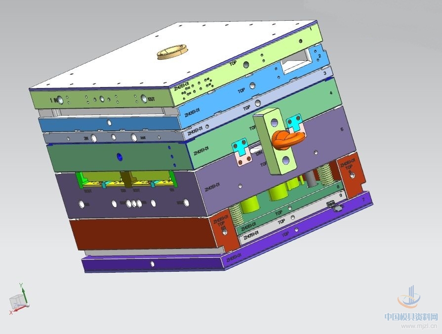 PETG瓶身热流道出八2D+3D模具设计案例